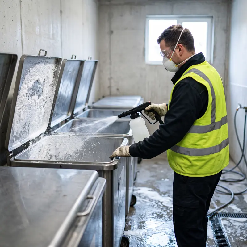 Protocole de nettoyage et désinfection des locaux poubelles (normes et étapes)