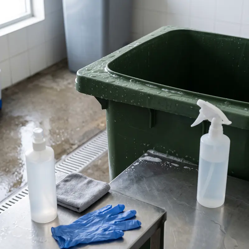 Protocole de nettoyage et désinfection des locaux et bacs poubelles