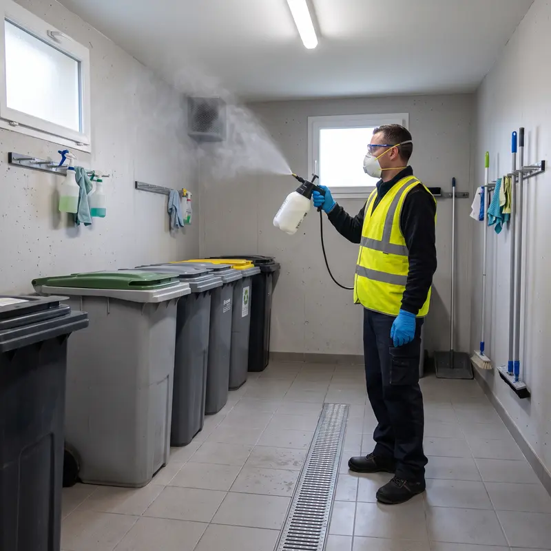 Obligations et règles pour le nettoyage du local à poubelles en copropriété (Essonne, 91)