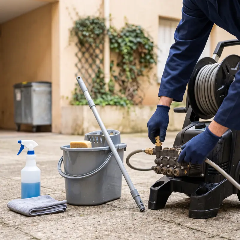 Pricing and service packages for bin room maintenance in the 92