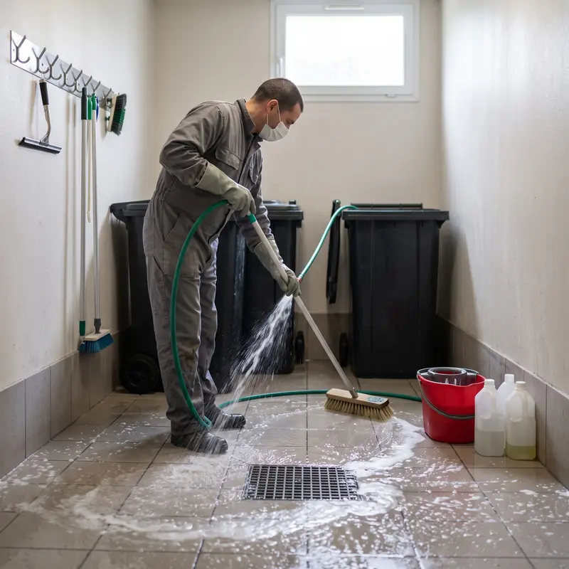 Entretien des locaux poubelles à Massy