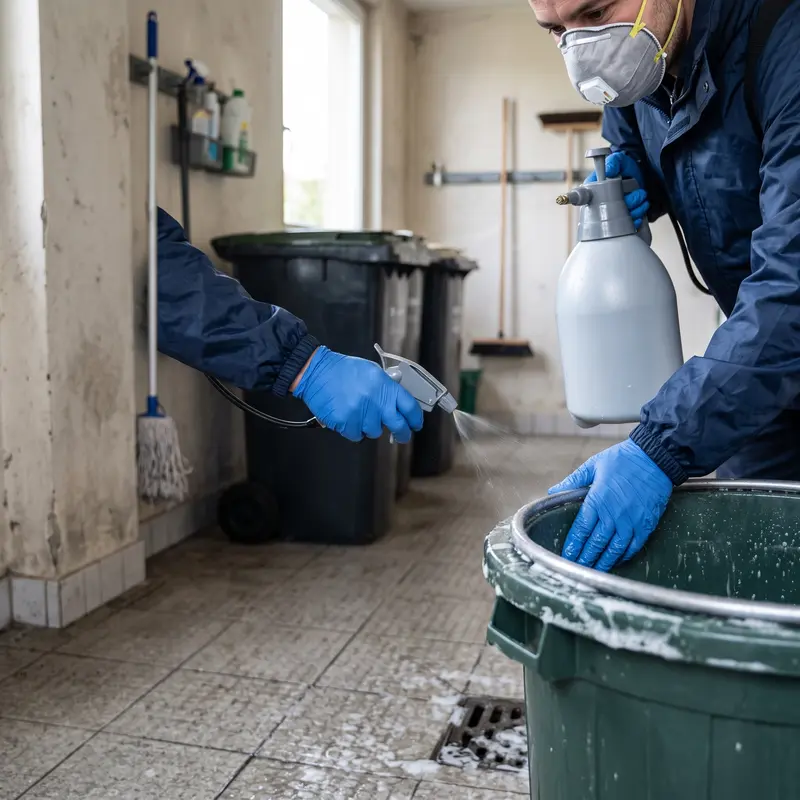 Protocole de nettoyage et de désinfection des locaux poubelles